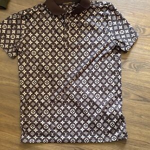 Louis Vuitton Monogram Brown Polo Shirt
